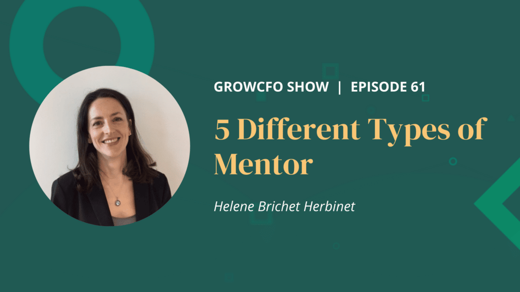 Helene Brichet is a member of GrowCFO's mentoring team. She joins Kevin Appleby on the GrowCFO show and discusses the 5 types of mentor