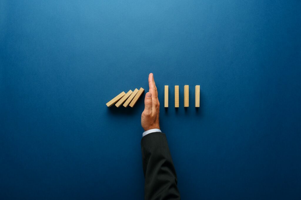 Business crisis management conceptual image